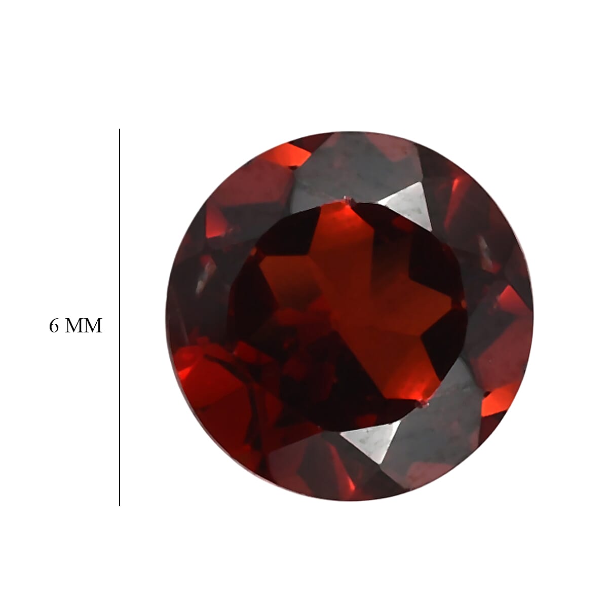 Set Of 2 Mozambique Garnet Round 6 mm Gemstone, 1.92 Ct