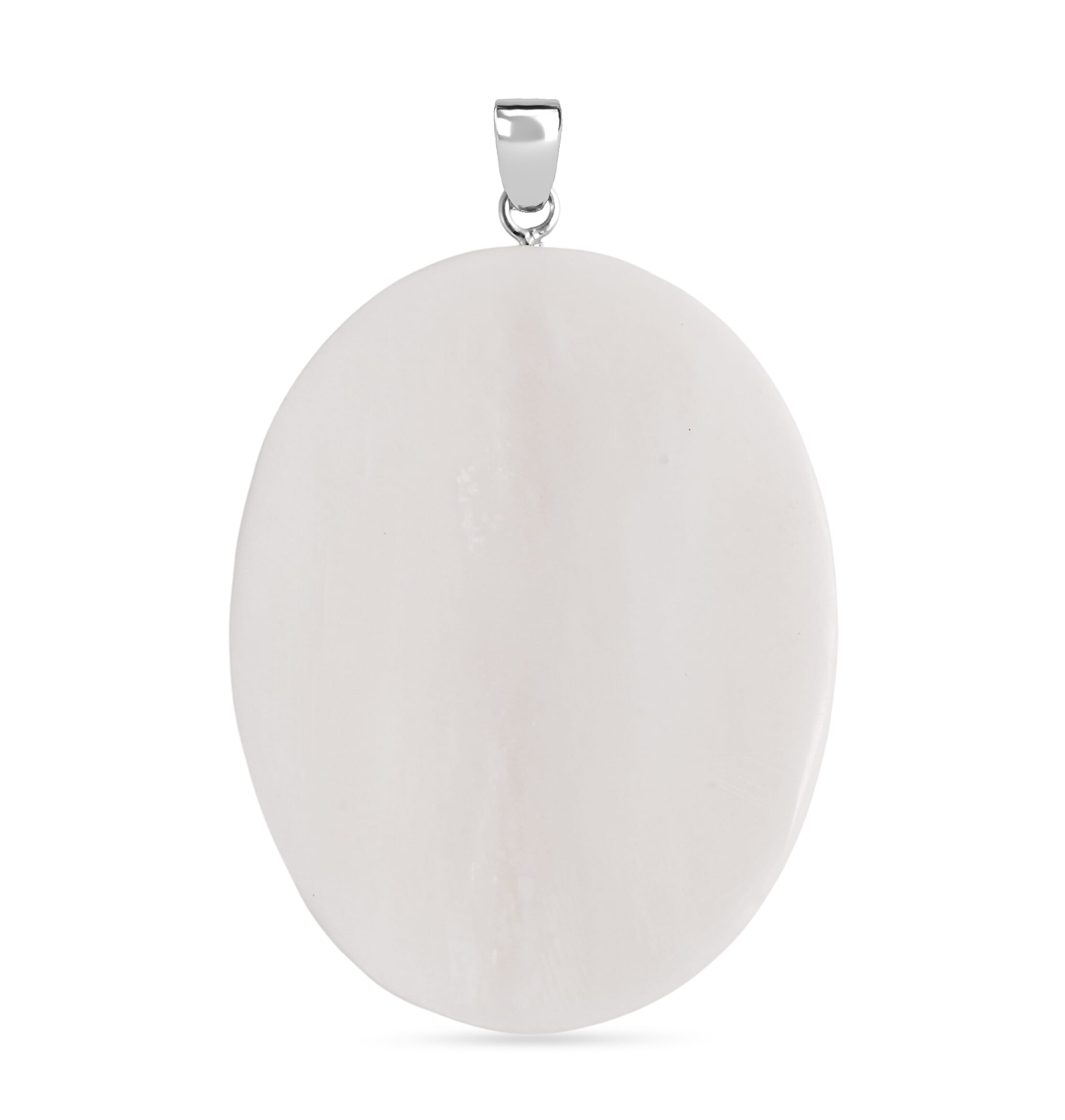 Royal Bali Collection - Ox Bone Carving Cut Goddess Pendant in Sterling Silver 37.85 Ct.