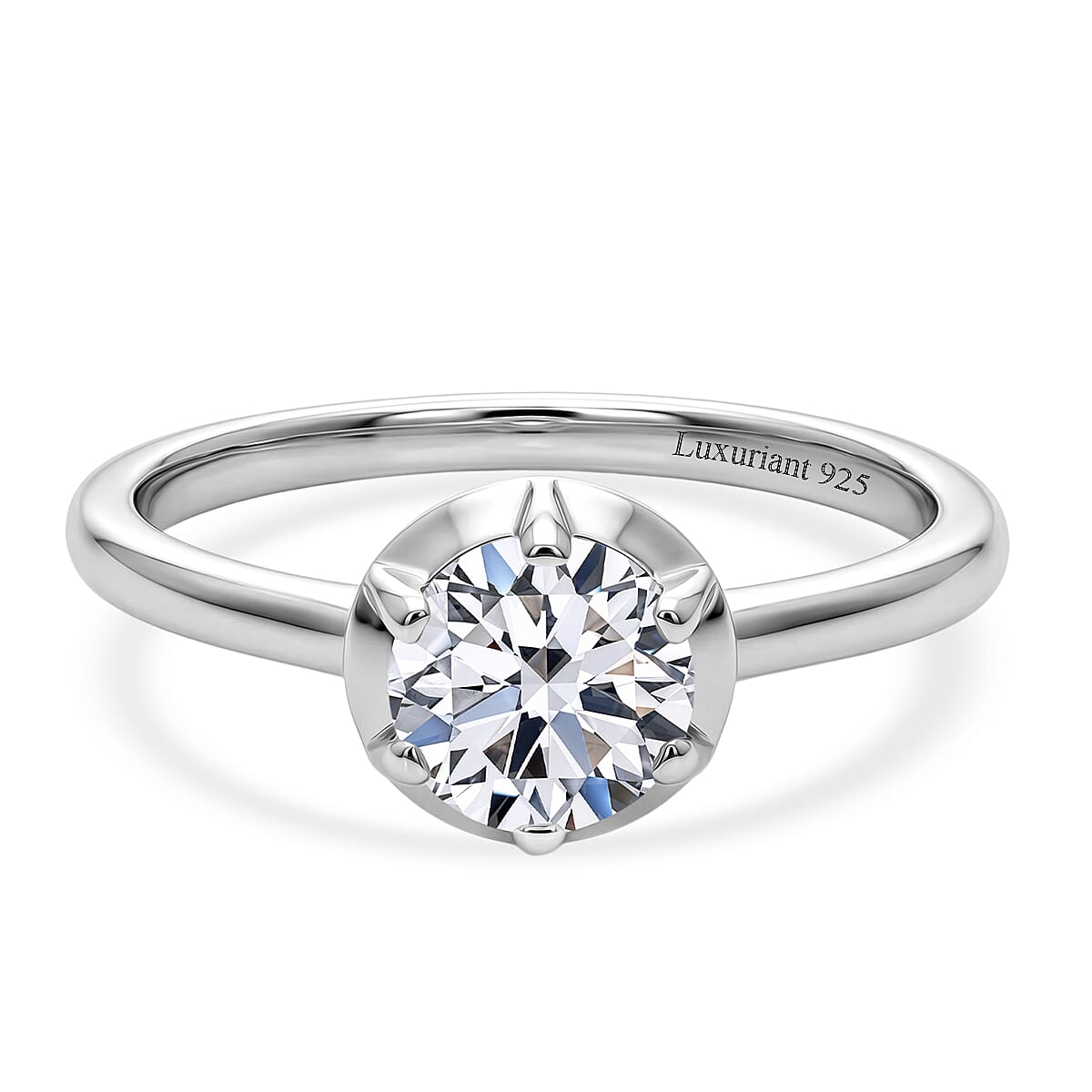 Luxuriant SI-G-H Lab Grown Diamond Solitaire Ring in Sterling Silver 1.00 Ct.