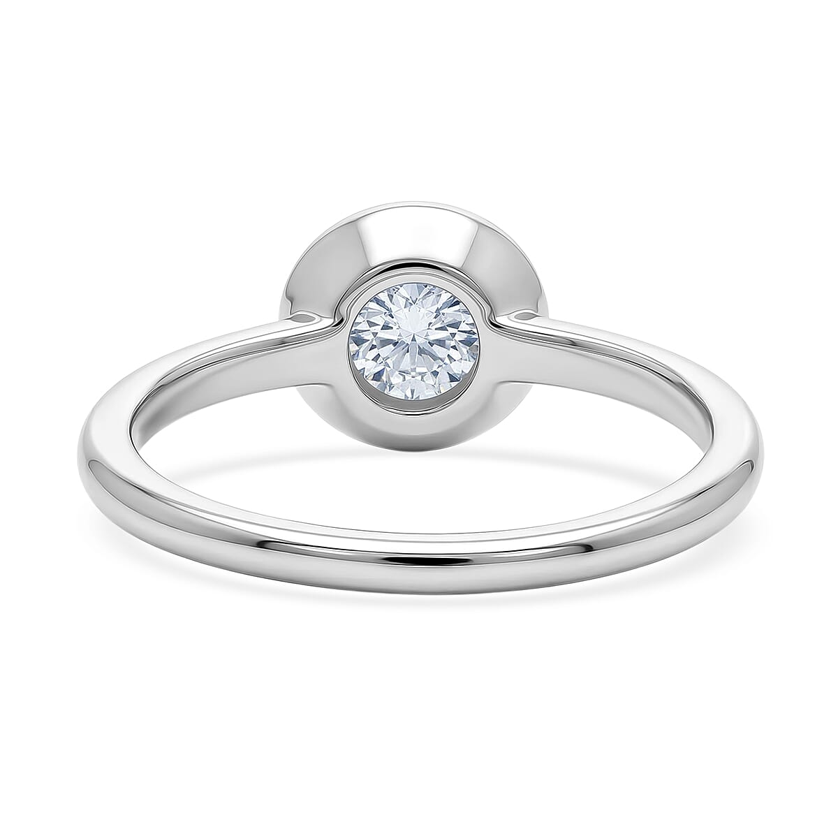 Luxuriant SI-G-H Lab Grown Diamond Solitaire Ring in Sterling Silver 1.00 Ct.
