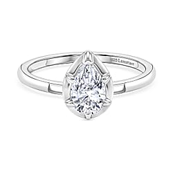 LUXURIANT 1 Ct. Lab Grown Diamond Solitaire Ring in Sterling Silver (SI-G-H)