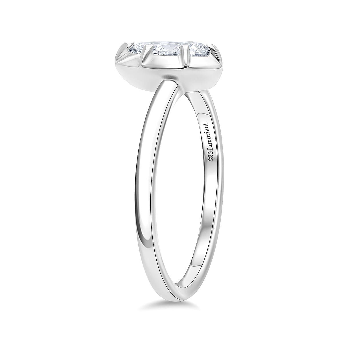 Luxuriant SI-G-H Lab Grown Diamond Solitaire Ring in Sterling Silver 1.00 Ct.