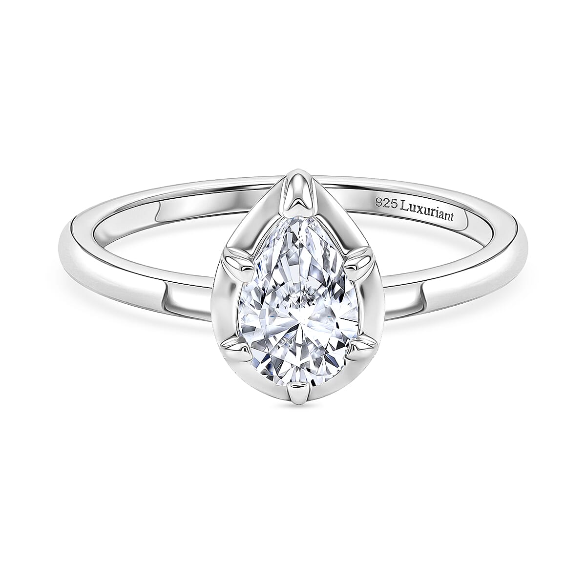 Luxuriant SI-G-H Lab Grown Diamond Solitaire Ring in Sterling Silver 1.00 Ct.