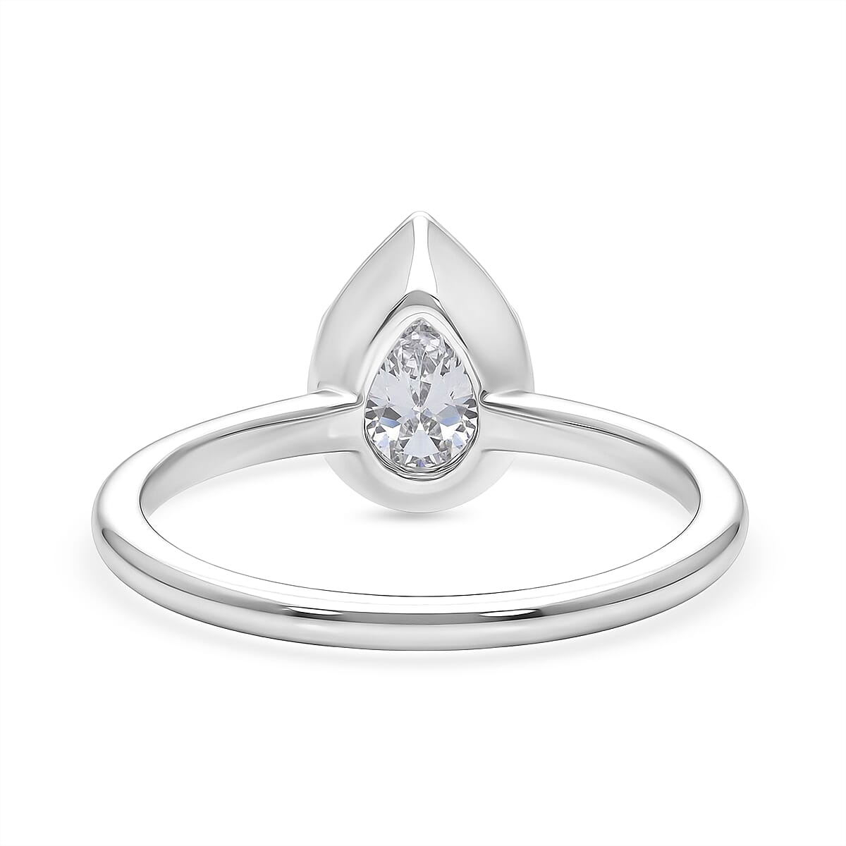 Luxuriant SI-G-H Lab Grown Diamond Solitaire Ring in Sterling Silver 1.00 Ct.