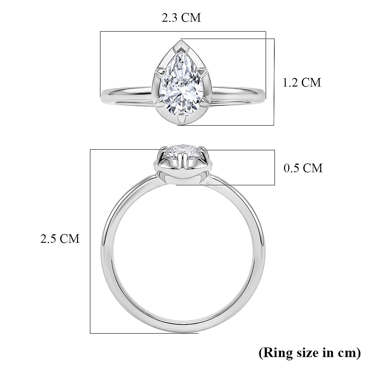 Luxuriant SI-G-H Lab Grown Diamond Solitaire Ring in Sterling Silver 1.00 Ct.