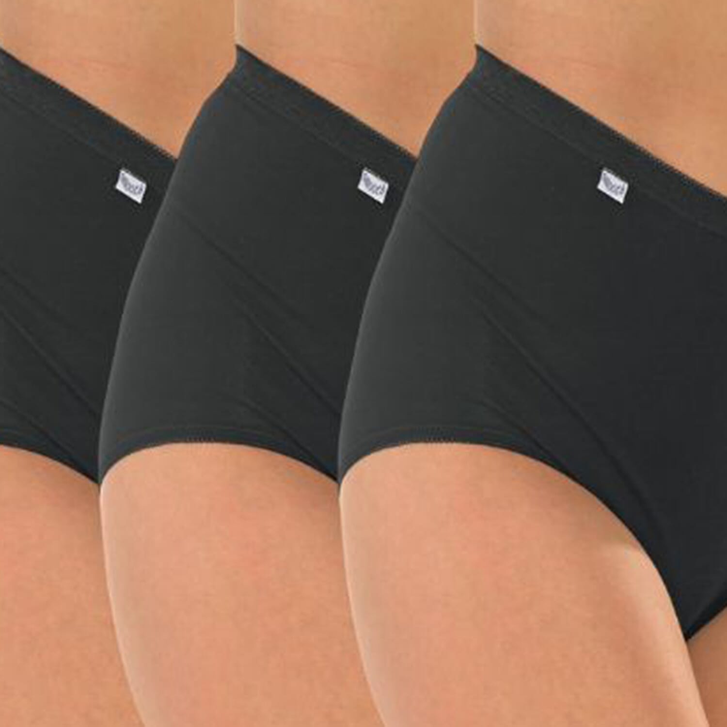 Marlon-Pack-of-3-Smooth-Cotton-Maxi-Briefs-Size-12-14-Black