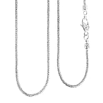 Royal Bali Collection - D'Joy Sterling Silver Necklace (Size - 16) with Clasp, Silver Wt. 9.00 Gms