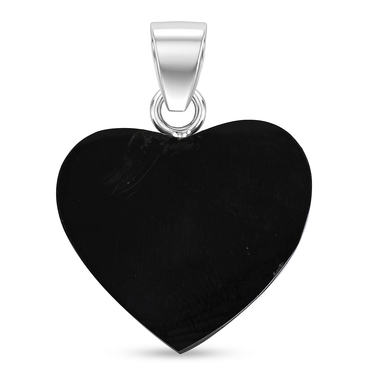 Royal Bali Collection - Abalone Shell Sterling Silver Heart Pendant  6.90 Ct.