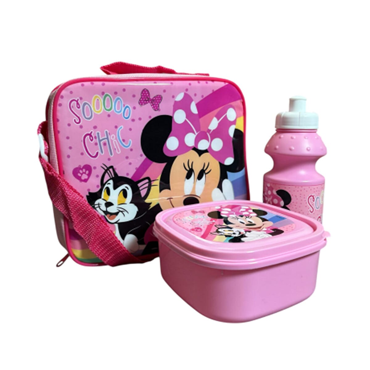 Minnie Mouse 3 Piece Lunch Set - Pink