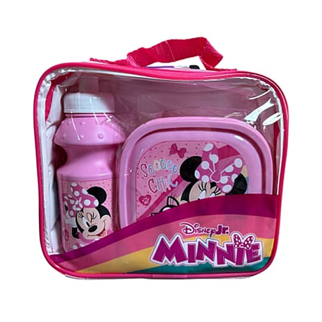 Minnie Mouse 3 Piece Lunch Set - Pink