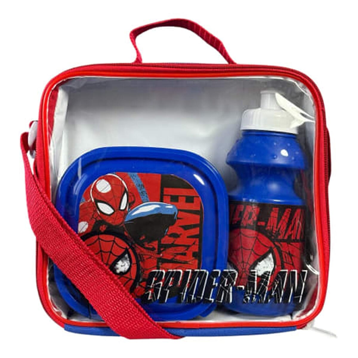 Spiderman 3 Piece Lunch Set - Blue and Red