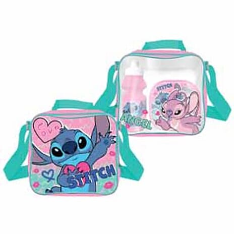 Lilo & Stitch 3 Piece Lunch Set - Pink and Green