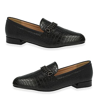 https://tjcuk.sirv.com/Products/85/1/8512757/Mock-Croc-Texture-Wide-Fitting-Slip-On-Loafers-With-Gold-Chain-Detail-_8512757.jpg?w=342&h=342
