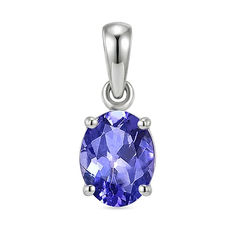 Rhapsody 950 Platinum AAAA Tanzanite Oval Solitaire Pendant 1.05 Ct Rhapsody 950 Platinum AAAA Tanzanite Oval Solitaire Pendant 1.05 Ct