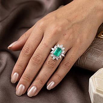 https://tjcuk.sirv.com/Products/85/1/8513239/D-Joy-Emeraldine-Triplet-Quartz-White-Topaz-Halo-Ring-in-Rhodium-Overl_8513239_1.jpg?w=342&h=342