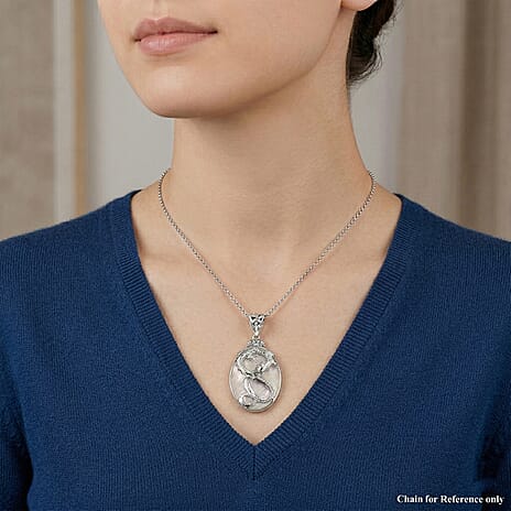 Royal Bali Collection - D'Joy Mother Of Pearl Sterling Silver Pendant 14.00 Ct.