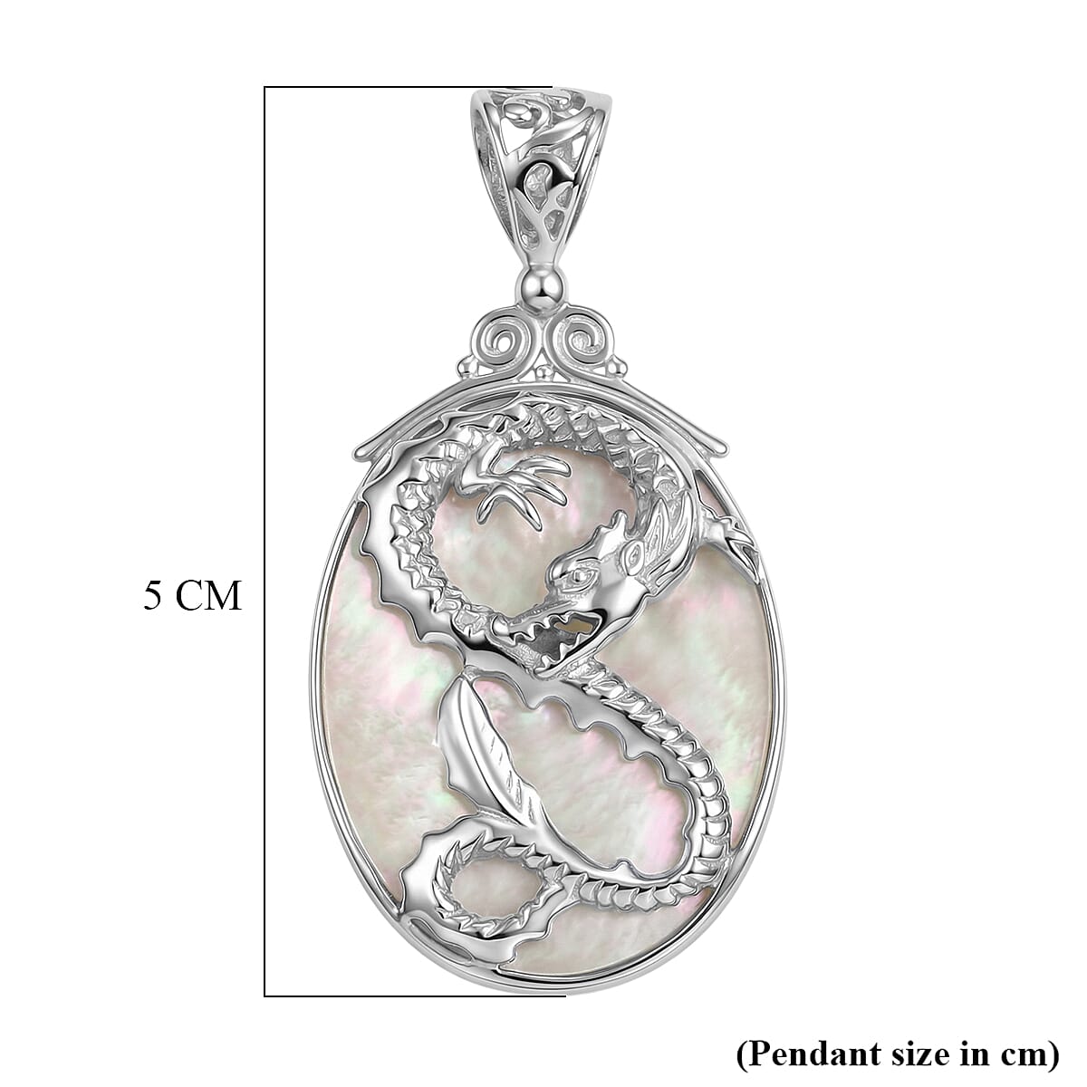 Royal Bali Collection - D'Joy Mother Of Pearl Sterling Silver Pendant 14.00 Ct.