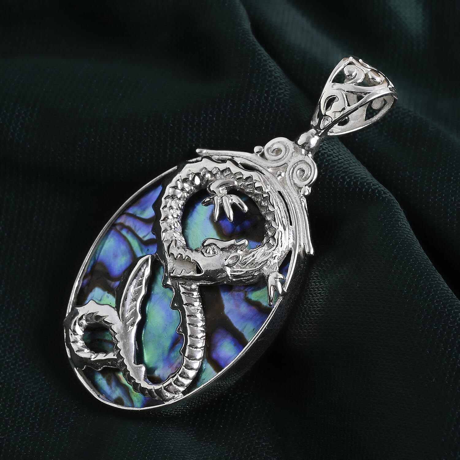 Royal Bali Collection - D'Joy Abalone Shell Sterling Silver Pendant 14.00 Ct.