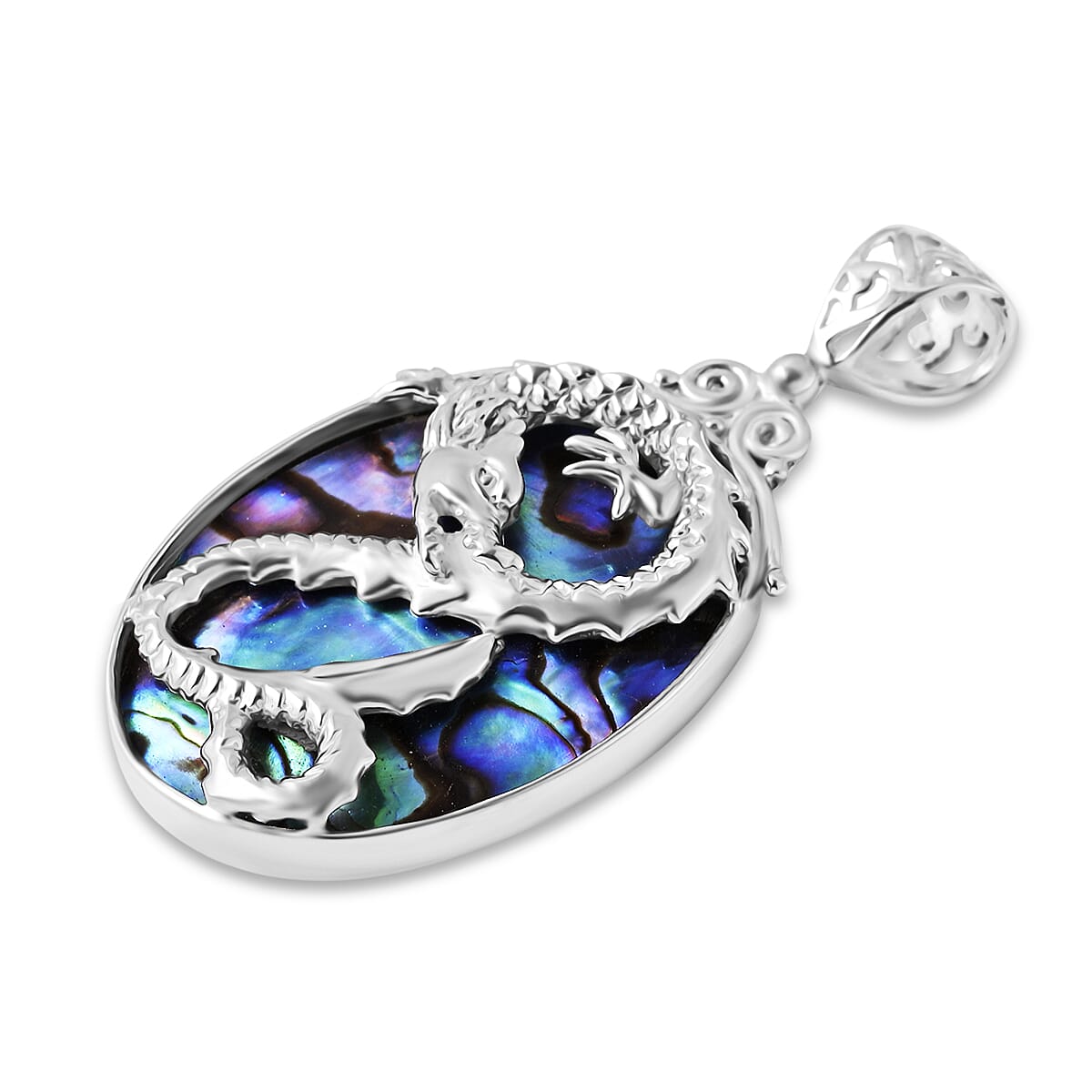 Royal Bali Collection - D'Joy Abalone Shell Sterling Silver Pendant 14.00 Ct.