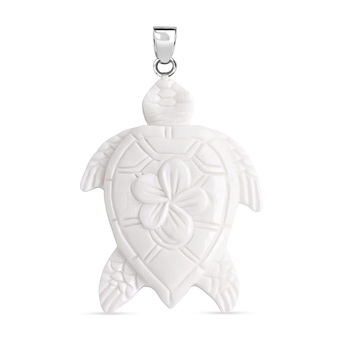 Royal Bali Collection - Ox Bone Sterling Silver Pendant 25.00 Ct.