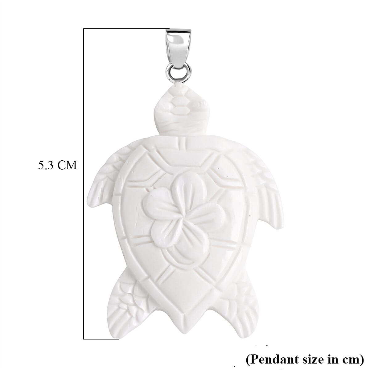 Royal Bali Collection - Ox Bone Sterling Silver Pendant 25.00 Ct.