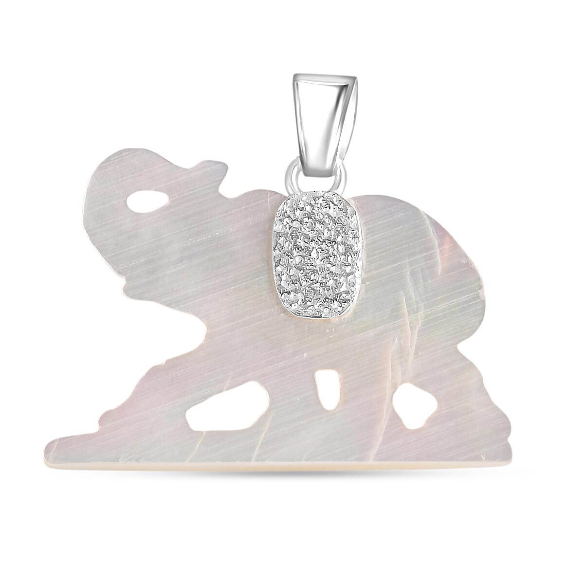 Royal Bali Collection - Mother Of Pearl Sterling Silver Pendant 6.90  Ct.