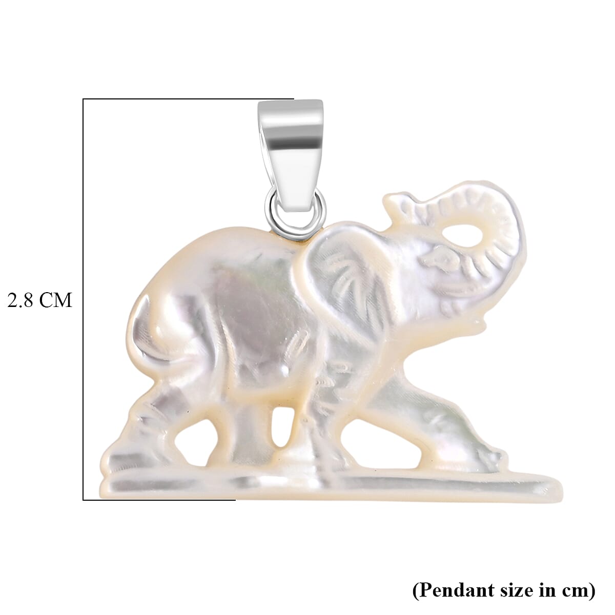 Royal Bali Collection - Mother Of Pearl Sterling Silver Pendant 6.90  Ct.