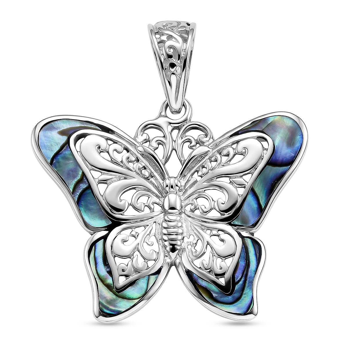 Royal Bali Collection - D'Joy Abalone Shell Sterling Silver Pendant 2.00 Ct.