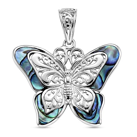 Royal Bali Collection - D'Joy Abalone Shell Sterling Silver Pendant 2.00 Ct.