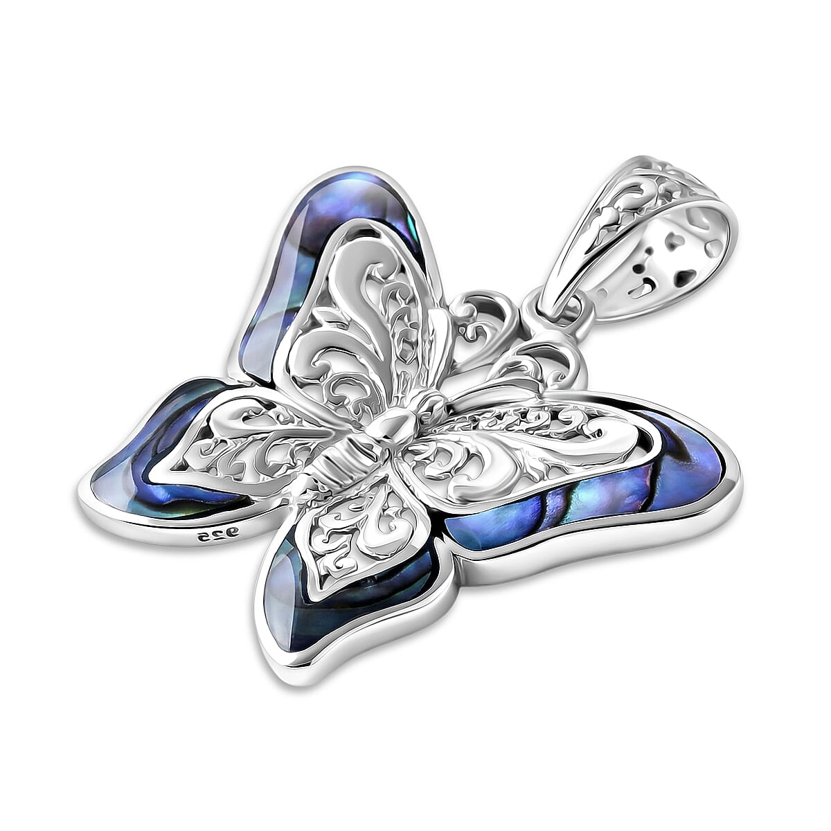 Royal Bali Collection - D'Joy Abalone Shell Sterling Silver Pendant 2.00 Ct.