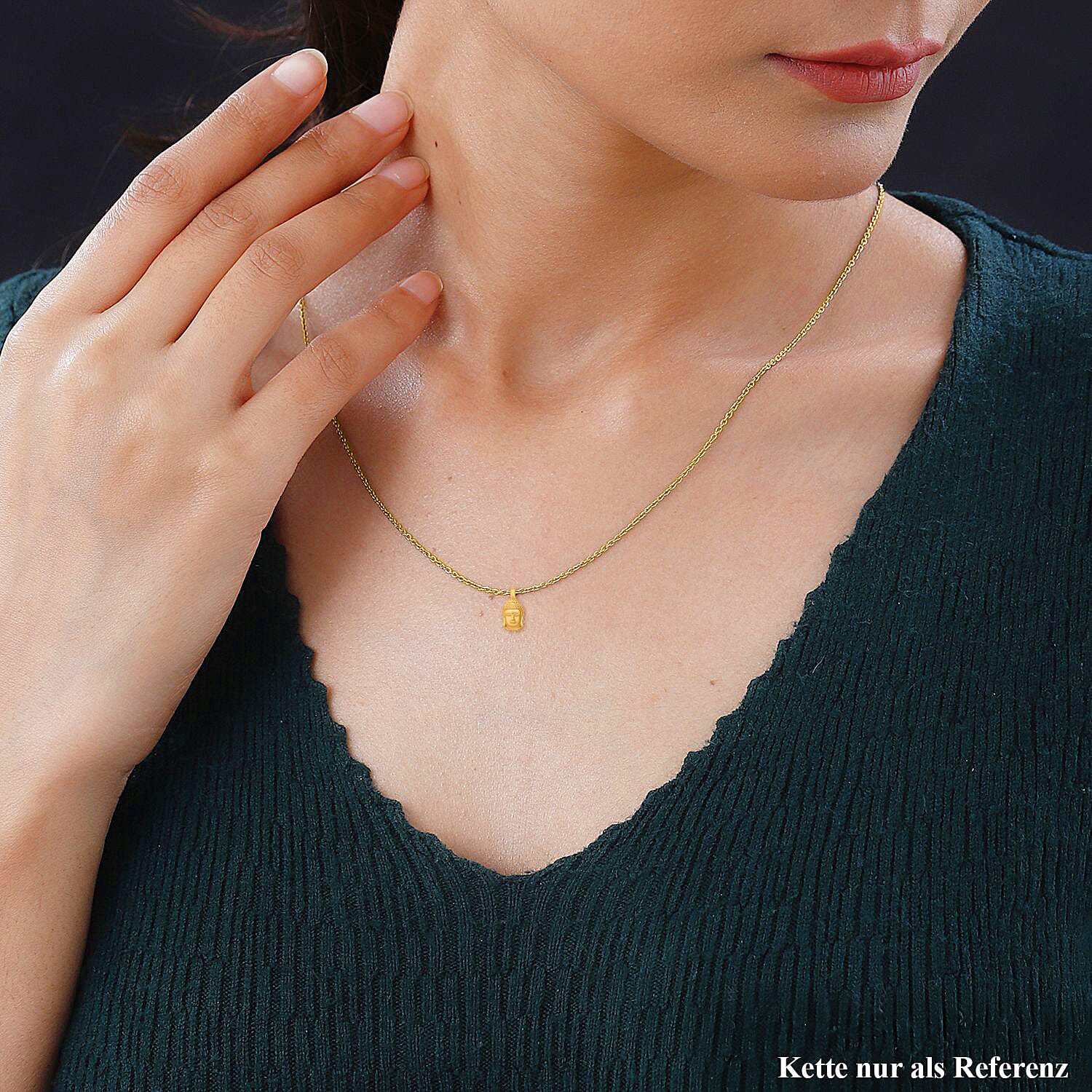 24K Yellow Gold Buddha Pendant
