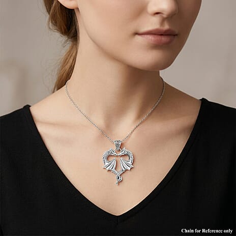 Royal Bali Collection - D'Joy Sterling Silver Dragon Pendant