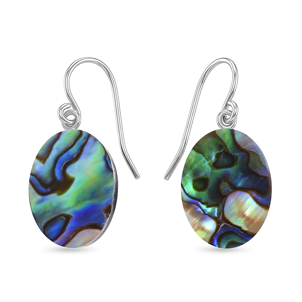 Royal Bali Collection - Abalone Shell Sterling Silver Earring with Hook 8.00 Ct.