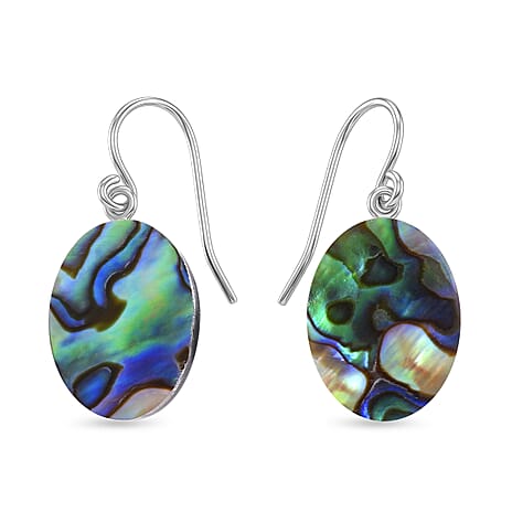 Royal Bali Collection - Abalone Shell Sterling Silver Earring with Hook 8.00 Ct.