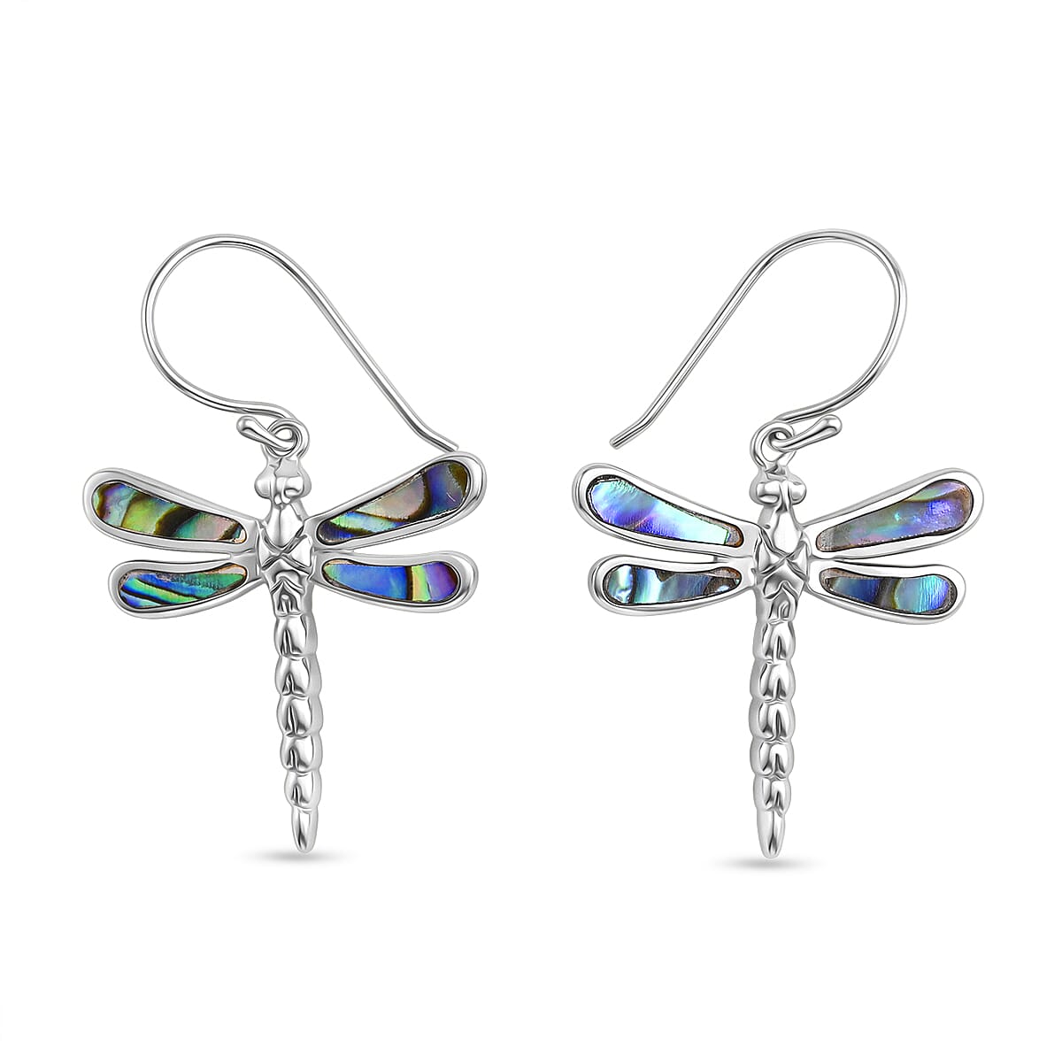 Royal Bali Collection - Abalone Shell Sterling Silver Earring with Hook 15.20 Ct.