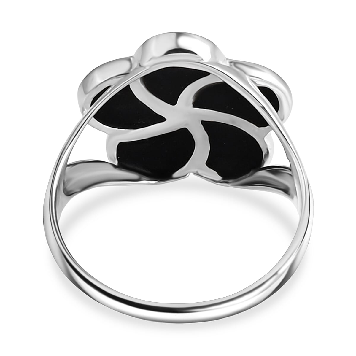 Royal Bali Collection - D'Joy Abalone Shell Sterling Silver Floral Ring 1.50 Ct.