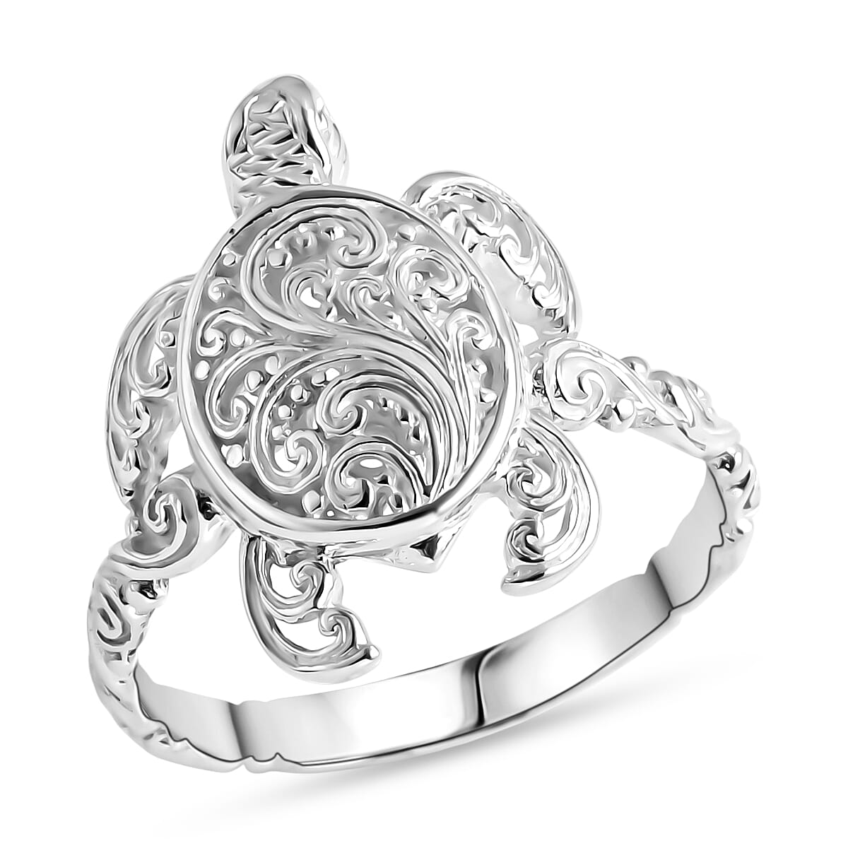 Royal Bali Collection - D'Joy Sterling Silver Turtle Ring