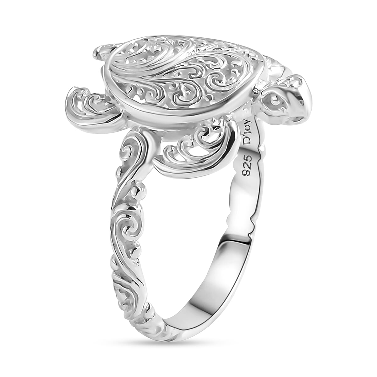 Royal Bali Collection - D'Joy Sterling Silver Turtle Ring