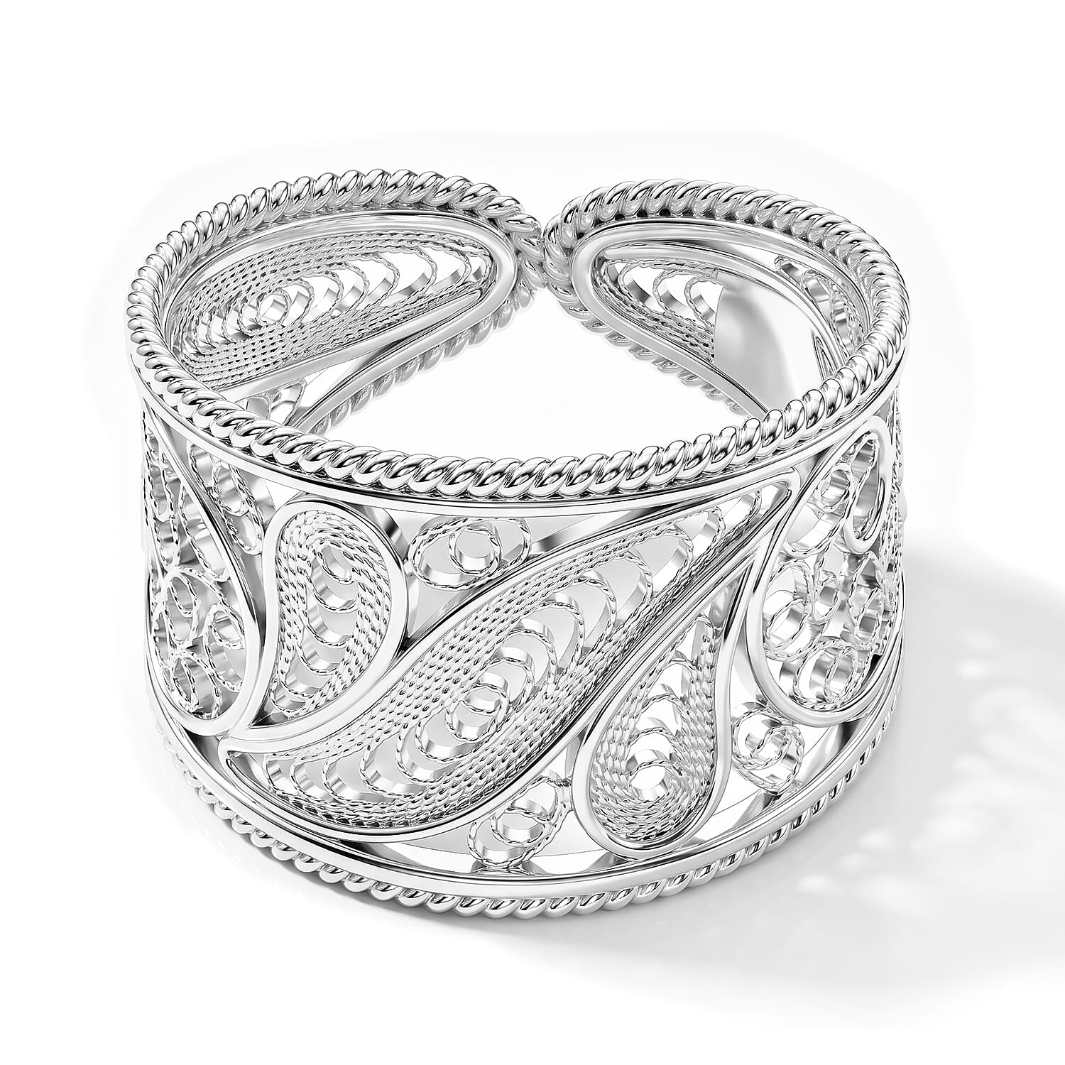 Royal Bali Collection - Sterling Silver Filigree Ring