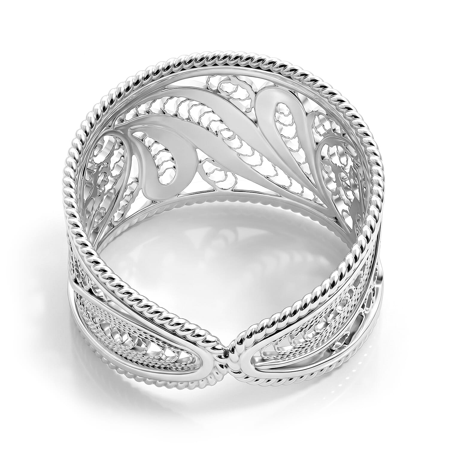 Royal Bali Collection - Sterling Silver Filigree Ring