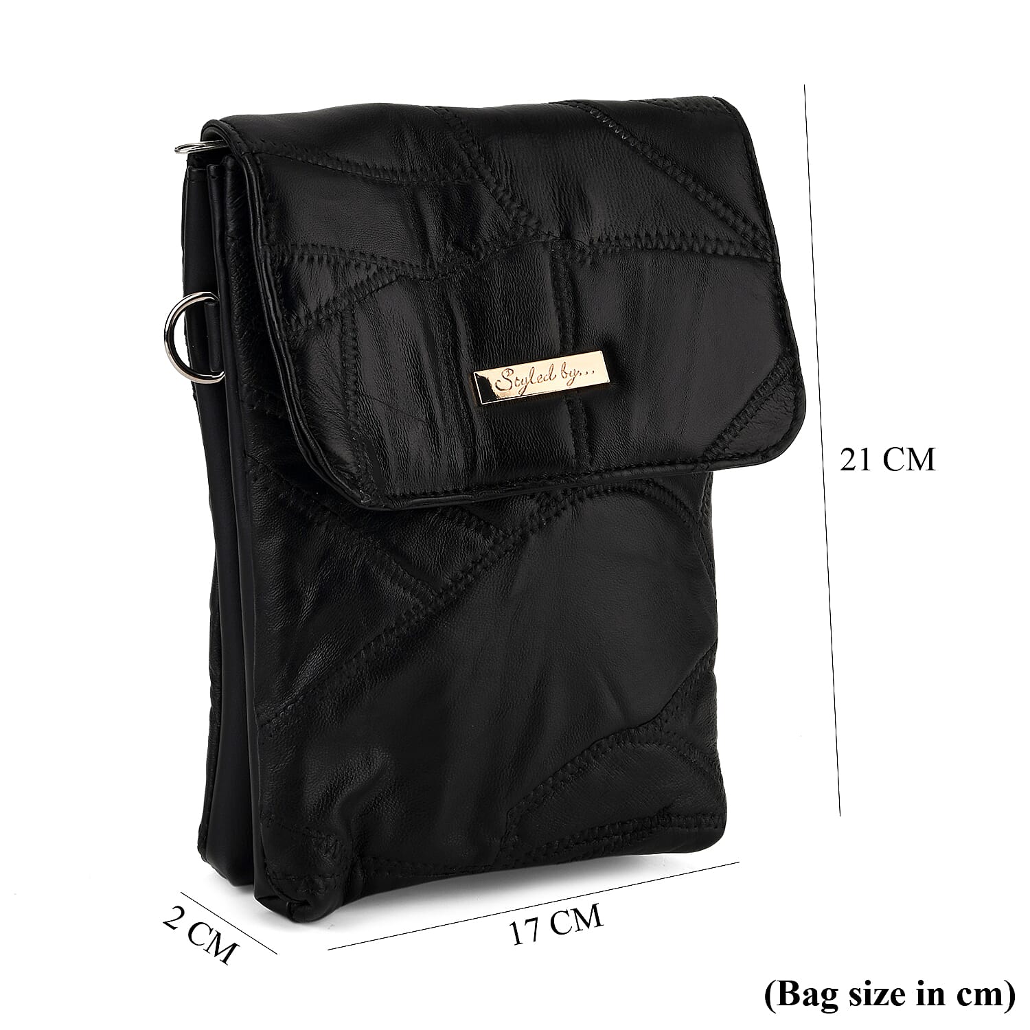 Styled By Crossbody Bag (Size - One Size) - Black