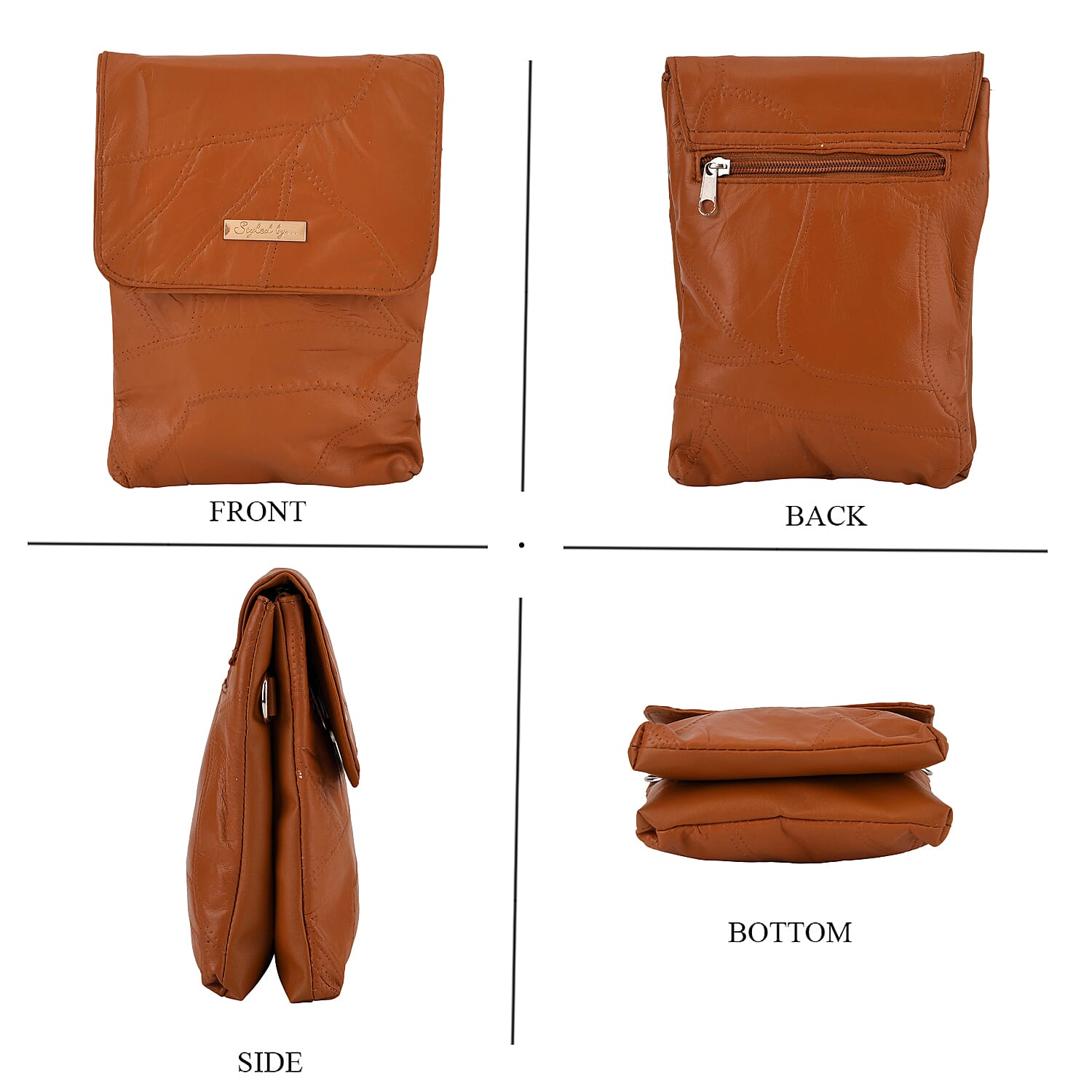 Styled By Crossbody Bag (Size - One Size) - Tan