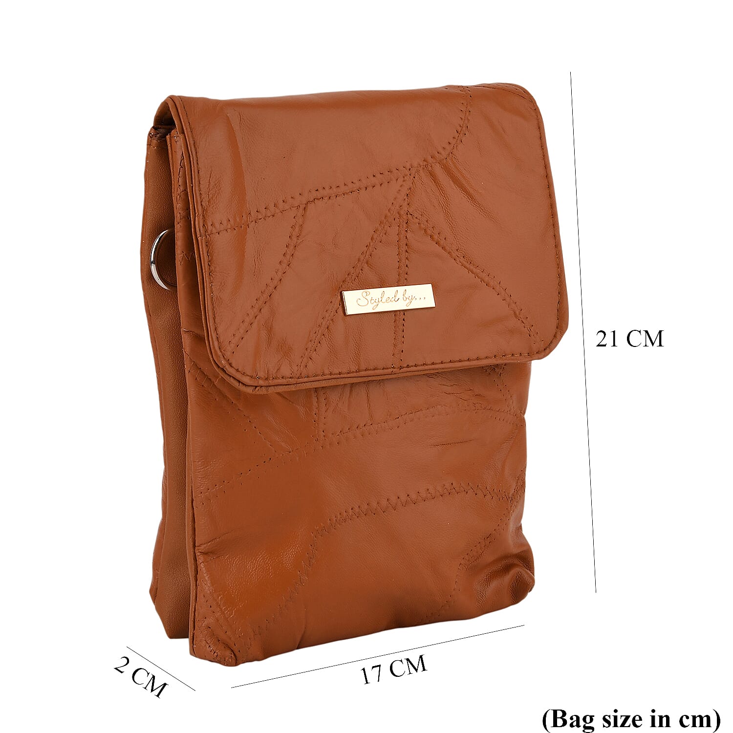 Styled By Crossbody Bag (Size - One Size) - Tan