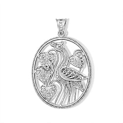 Royal Bali Collection - Sterling Silver Peacock Pendant