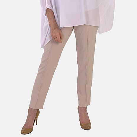 Marina Kaneva Tailored Trousers (Size 8) - Cream