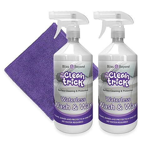 Bliss - Beyond Waterless Wash - Wax Hydrolex Twin Pack with Microfibre - 2 x 1Litre