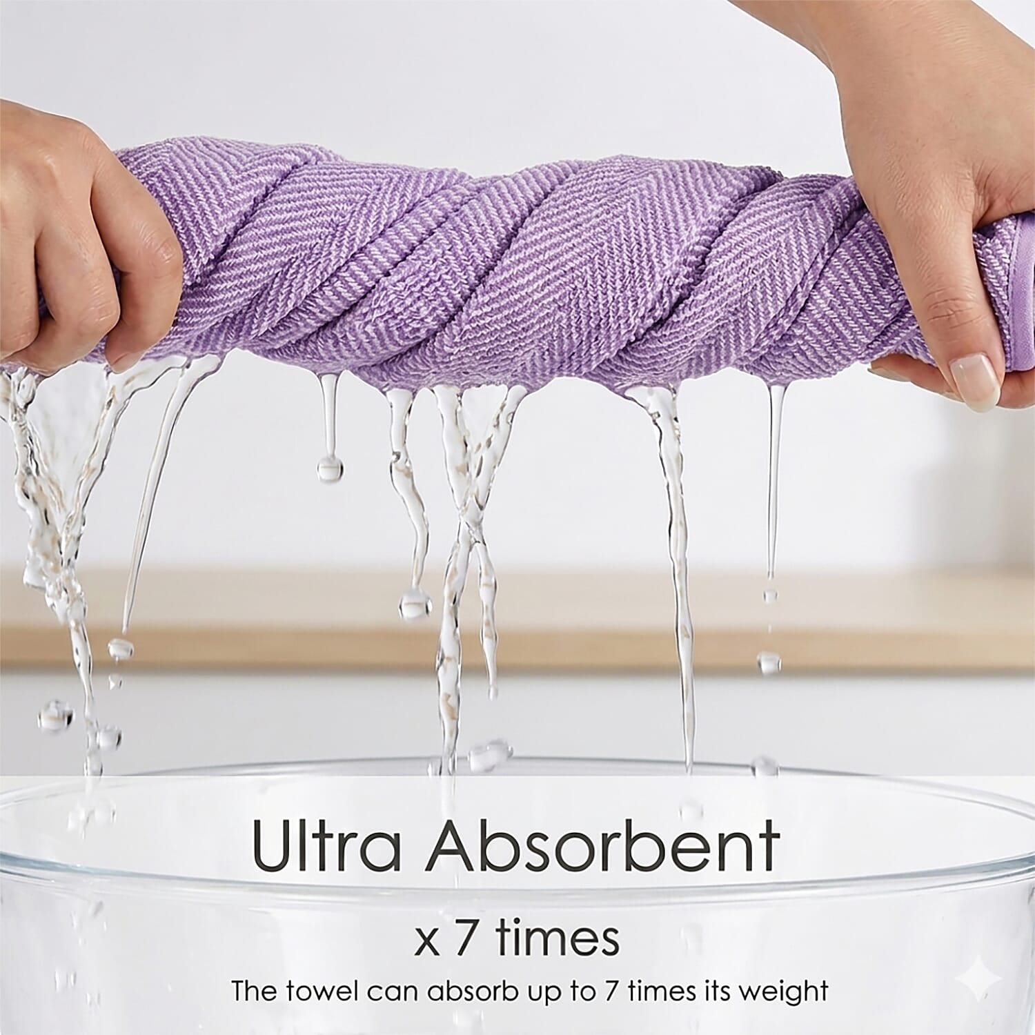 Bliss And Beyond Woven Micro Towels (70 x 140Cm) - Purple