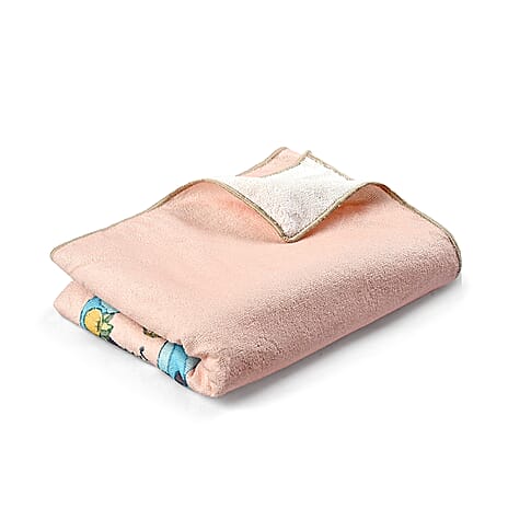 LIVMORE Patterned Towel (Size 90x1 cm) - Pink