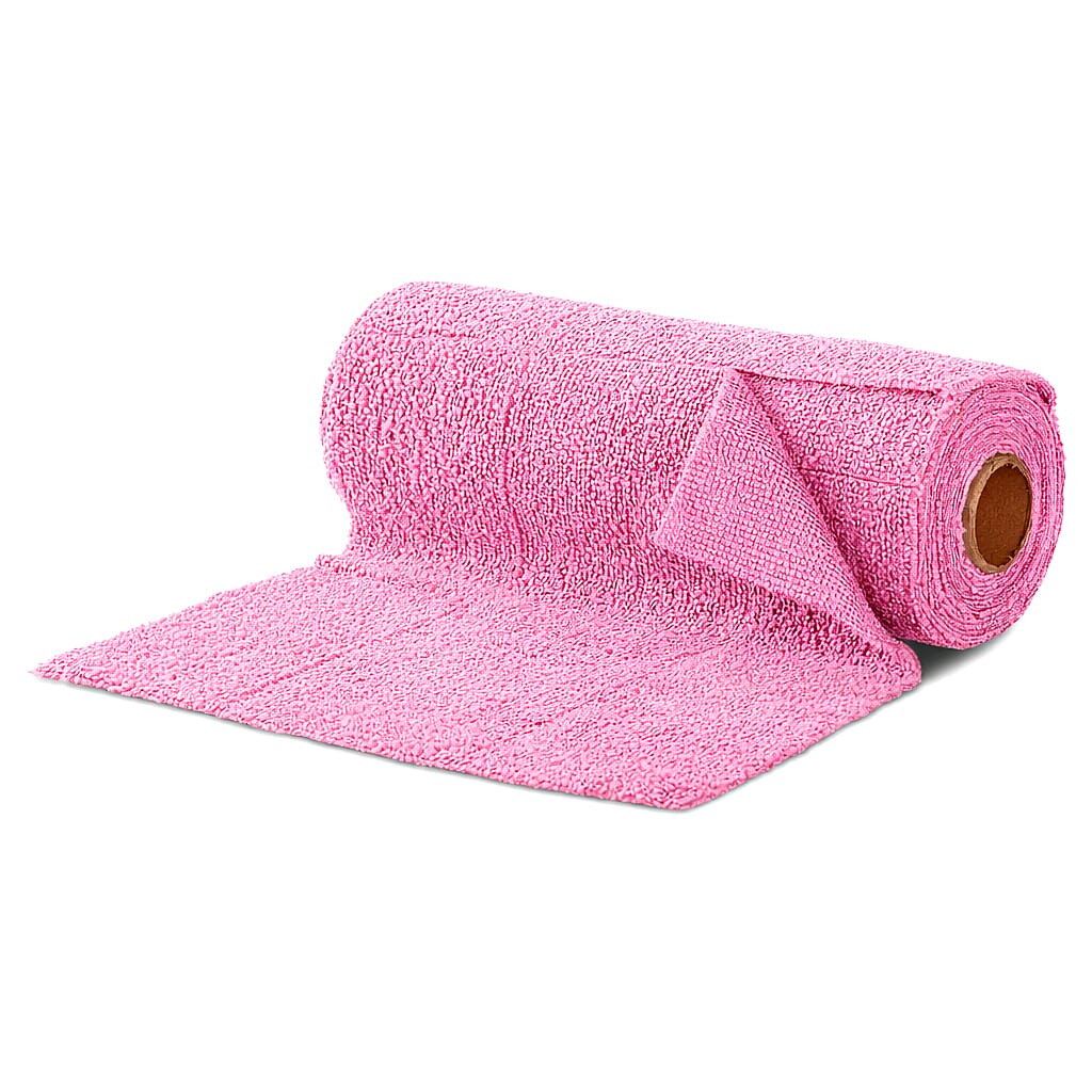 Livmore Microfibre Cleaning Towel Roll - 30 Pulls (25 x 25cm) - Pink