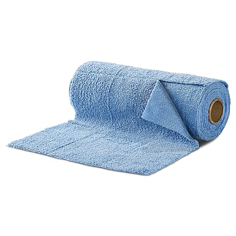 Livmore Microfibre Cleaning Towel Roll - 30 Pulls (25 x 25cm) - Light Blue